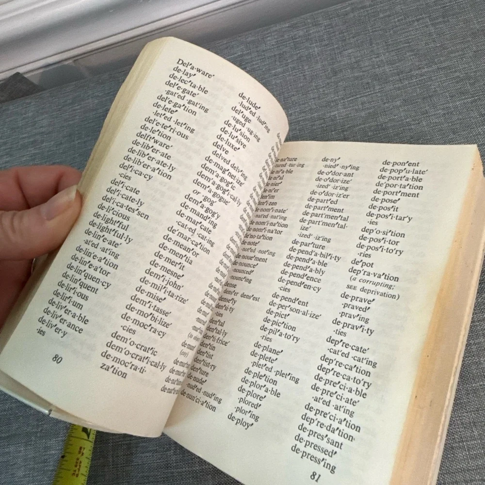 1979 Webster New World Speller / Divider